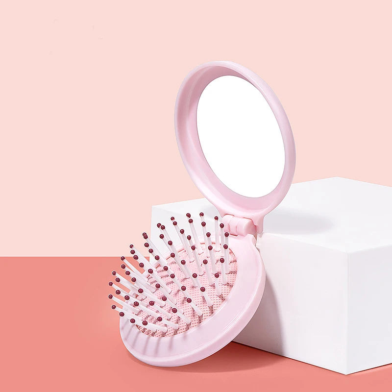 Mini Folding Head Massager Mirror anti-static Styling Accessories — product photo 4 of 6