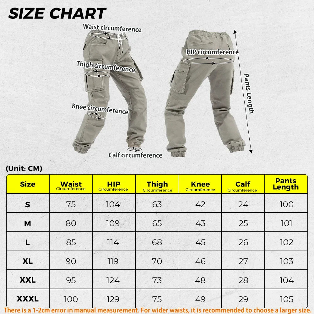 Men‘s Motorcycle Riding Pants Trousers Large Pockets Durable — product photo 6 of 6