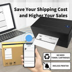 Marklife Thermal Printer Black Bluetooth Inkless HD Printer — product photo 3 of 6