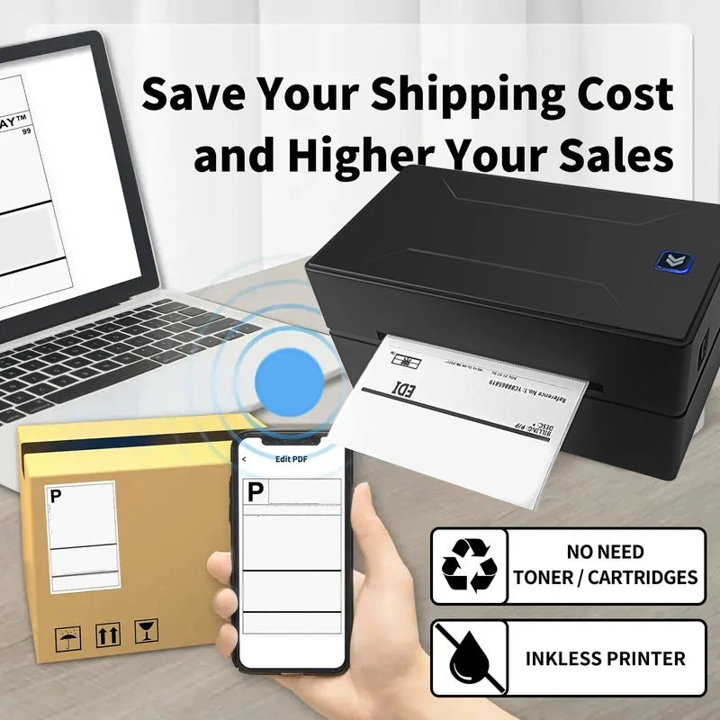 Marklife Thermal Printer Black Bluetooth Inkless HD Printer — product photo 3 of 6