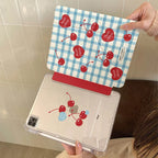 Korean Ins Red Cherry Y-Shaped Triple Fold For