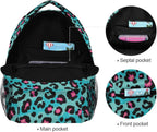 School Start! Blue Leopard Print Backpack — product photo 4 of 6