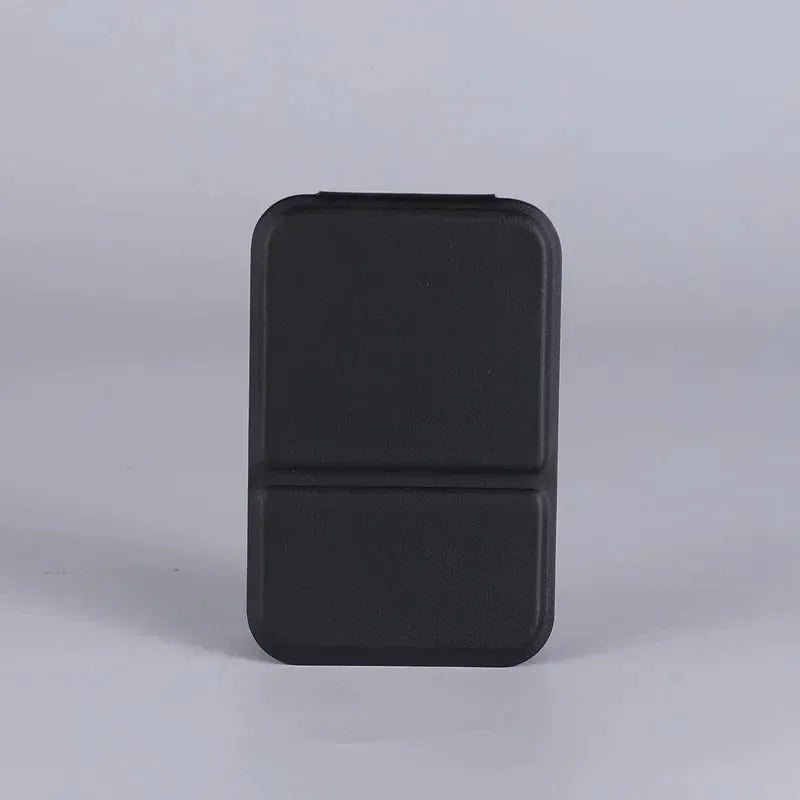 Solid Color PU Leather Portable Foldable Makeup Mirror — product photo 3 of 6
