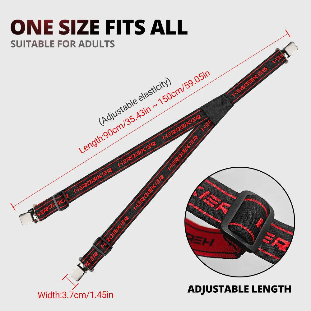 Motorcycle Pants Suspenders High Elastic Adjustable Motorbike Riding — product photo 6 of 6