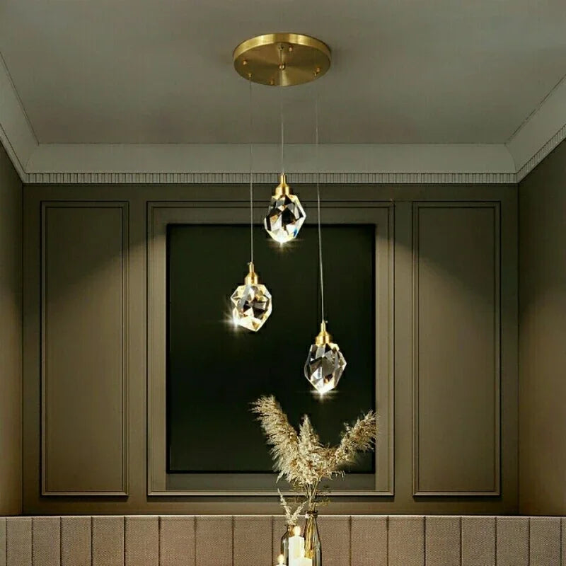Modern Creative Crystal LED Pendant Chandelier Living Room — product photo 2 of 6