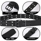 Men Belts Canvas Outdoor Belt Nylon Webbing Tactical