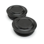 2Pcs Silver/Black Motorcycle Frame Hole Cover Decoration Parts — product photo 3 of 6