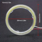 2pcs 70mm/2.76inch Car Decorative Lights COB Angel Eyes — product photo 4 of 6