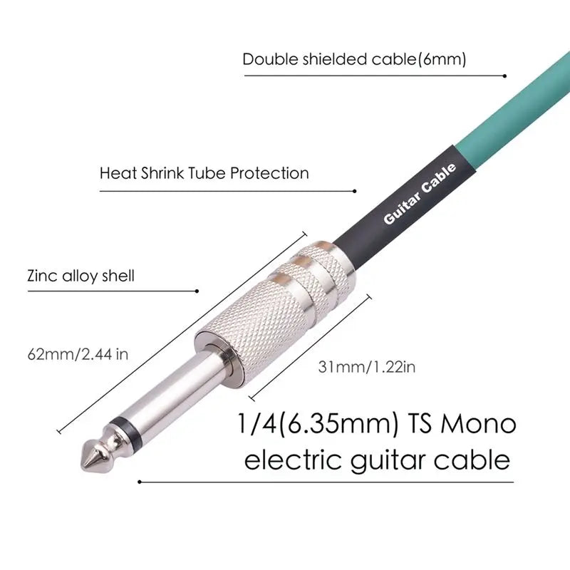 ABXI Guitar Instrument Cable Electric Guitar Cord 6.35mm — product photo 6 of 6