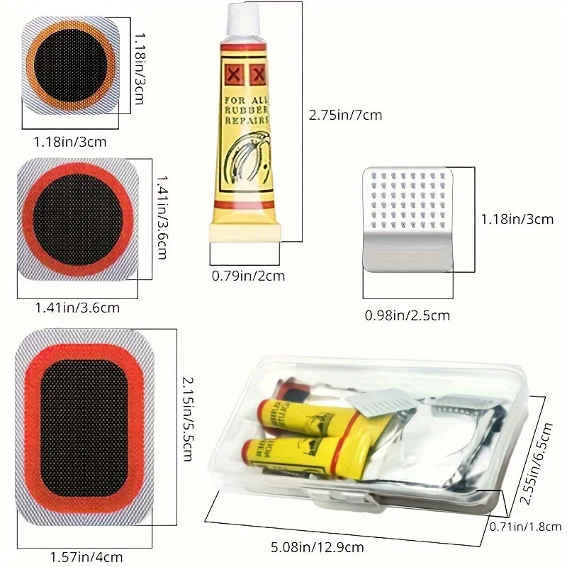 Professional Bike Repair Kit Vulcanizing Patch Set for — product photo 2 of 6
