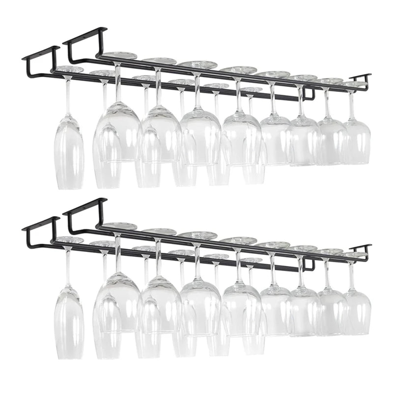 Furniture Useful Iron Wine Rack Glass Holder Hanging — main product photo