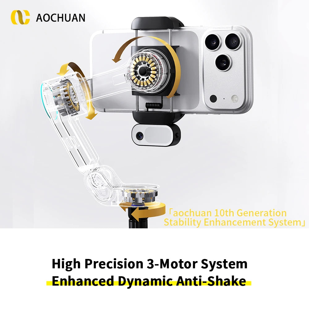 AOCHUAN SmartV3 3-Axis Gimbal for Vlogging — product photo 2 of 6