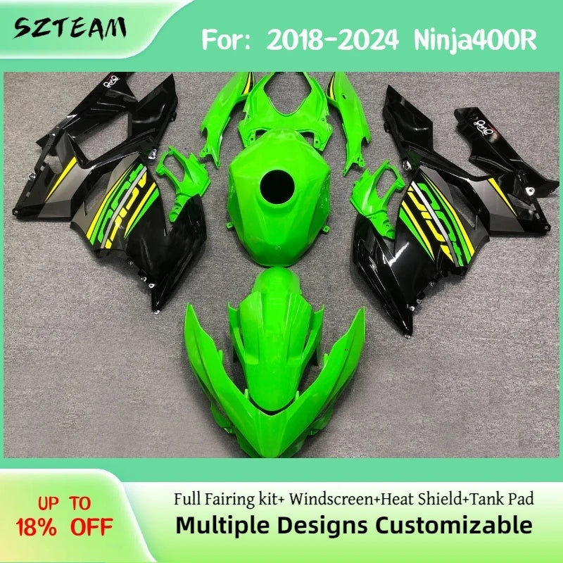 For Kawasaki 2018-2024 Ninja400 Fuel Tank Cover Motorbike — main product photo