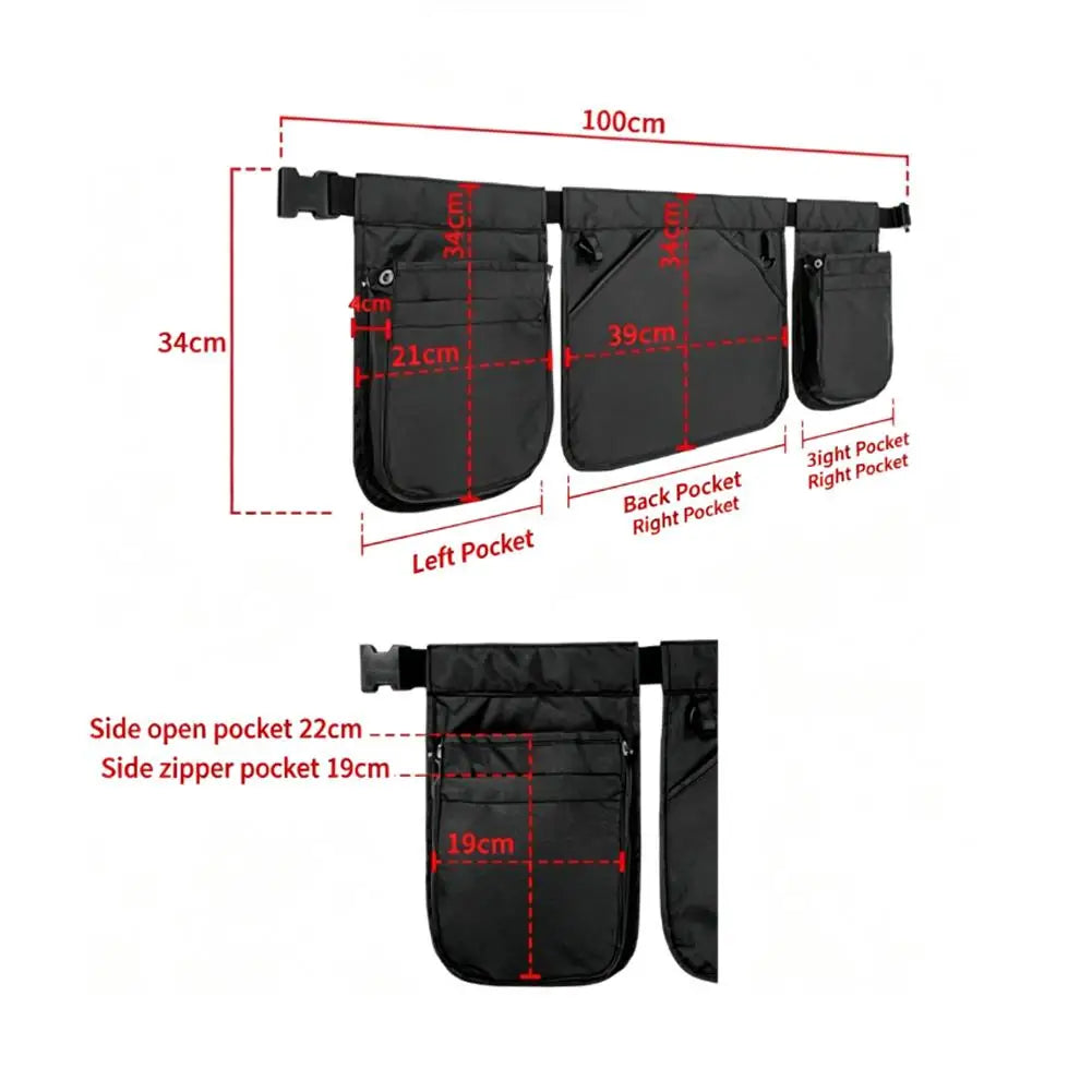 Adjustable Gardening Tool Waist Apron Pouch — product photo 6 of 6
