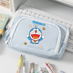 Doraemon Student Pencil Case Anime Cartoon Multi Pocket — product photo 3 of 6