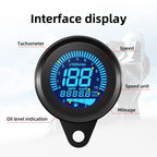 7 Color LED Motorcycle Speedometer Digital Moto Scooter — product photo 5 of 6