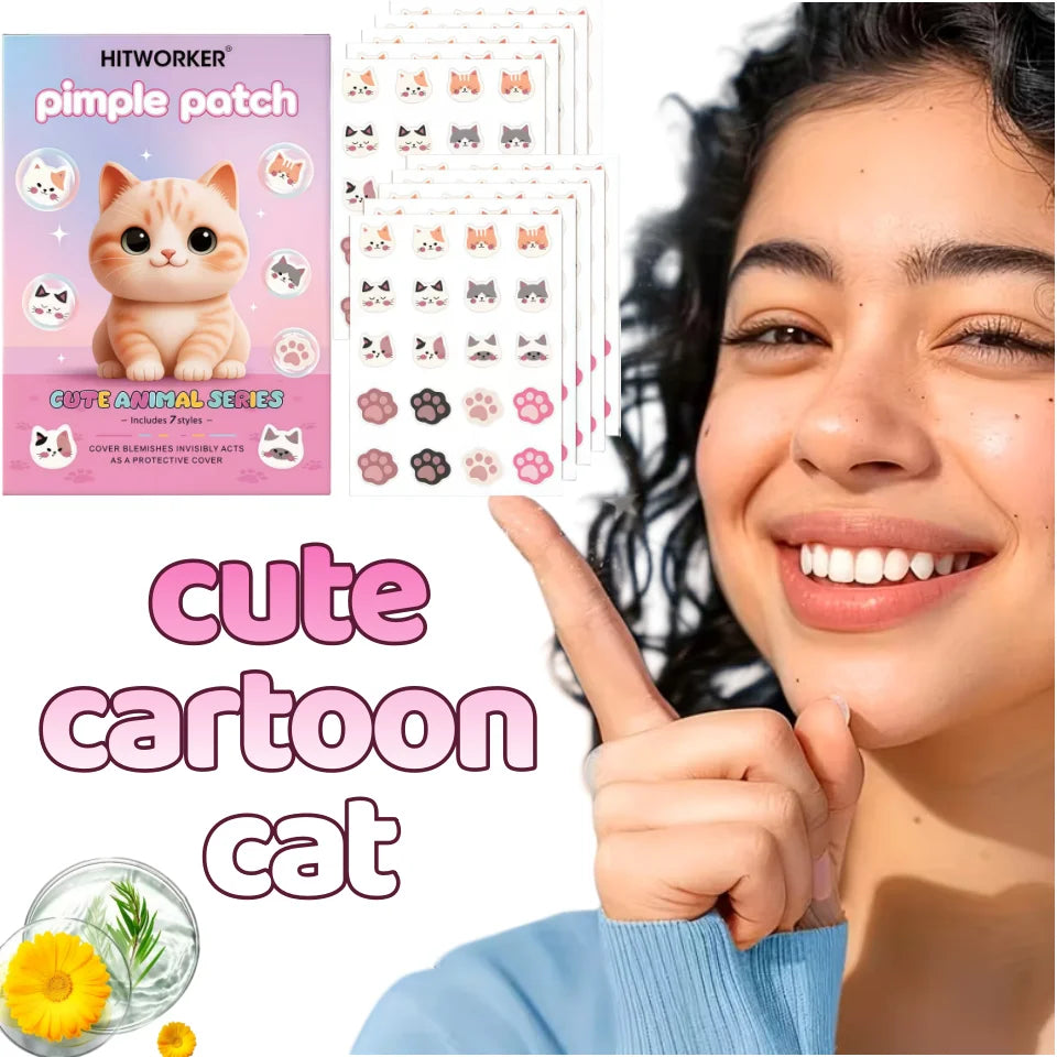 Cute Cat 7 Designs Acne Patches for Women — main product photo