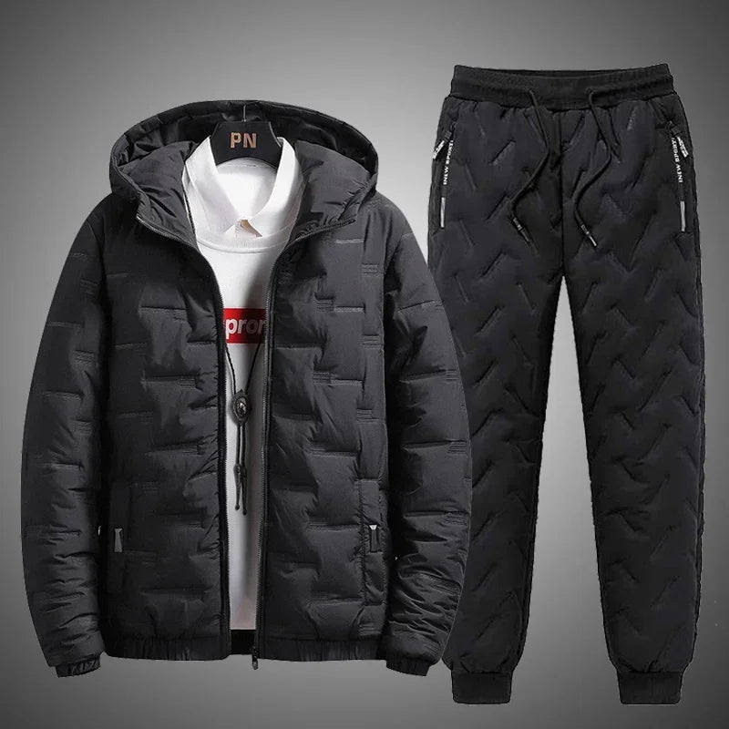 Tracksuit Men Winter Warm Men Down Cotton Jacket — main product photo
