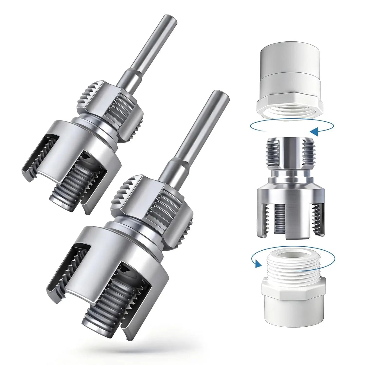 2PCS Integrated Internal & External Pipe Threading Tool — main product photo