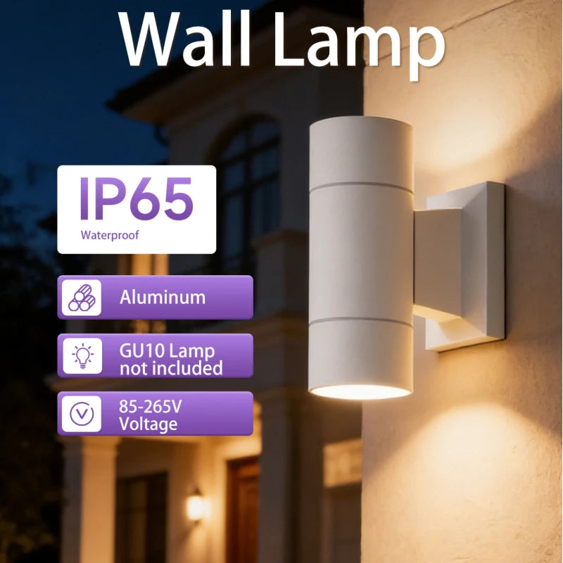 Waterproof Wall Lamp Outdoor GU10 Replaceable Bulb Wall — product photo 2 of 6