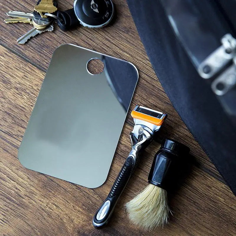 Acrylic Anti Fog Mirror Shower Shaving Fogless Mirror — product photo 3 of 6