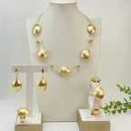 Yuminglai Dubai Gold-Plated Jewelry Set For Women Earrings — main product photo
