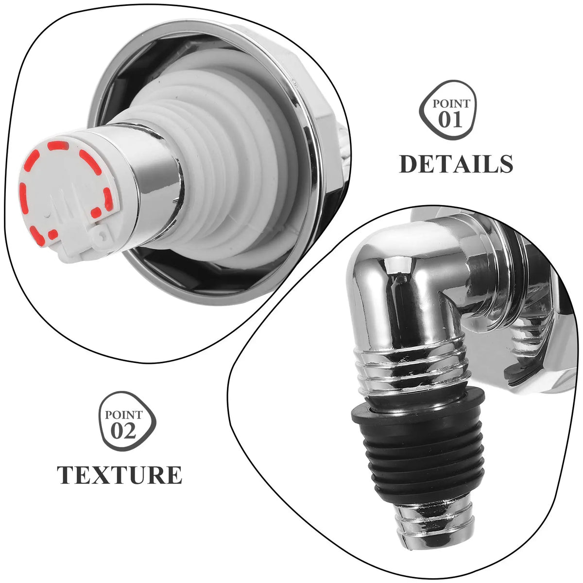 Washing Machine Drain Hose Connector Elbow Adapter Drain — product photo 3 of 6