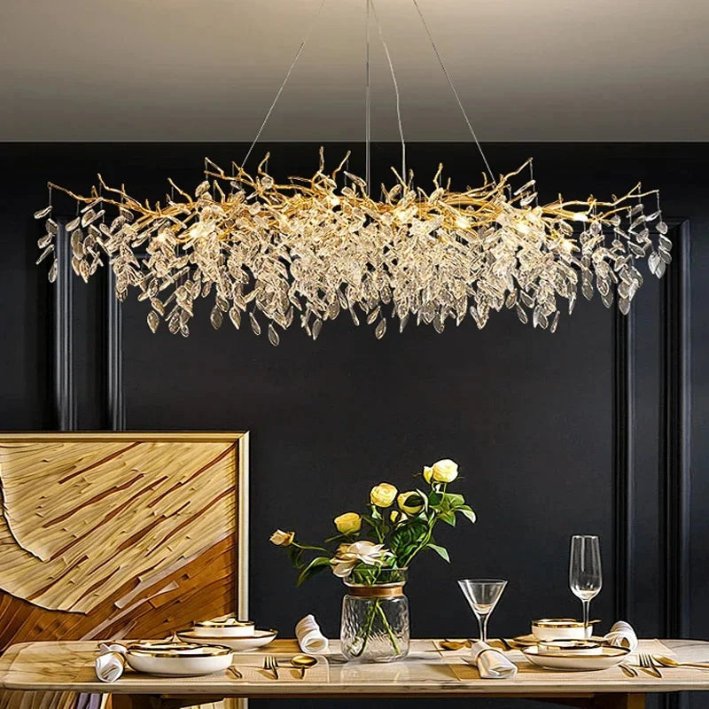 Luxury crystal chandelier K9 hallway staircase glass large — product photo 3 of 6