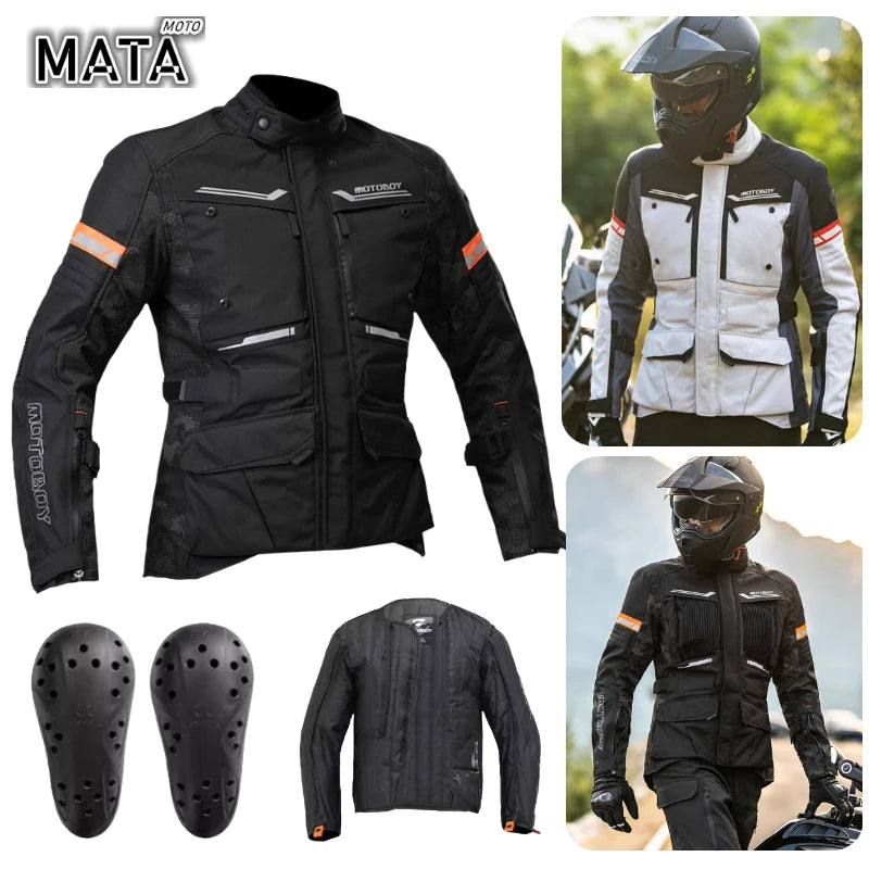 Warm Waterproof Motorcycle Jacket Pants for Men — main product photo