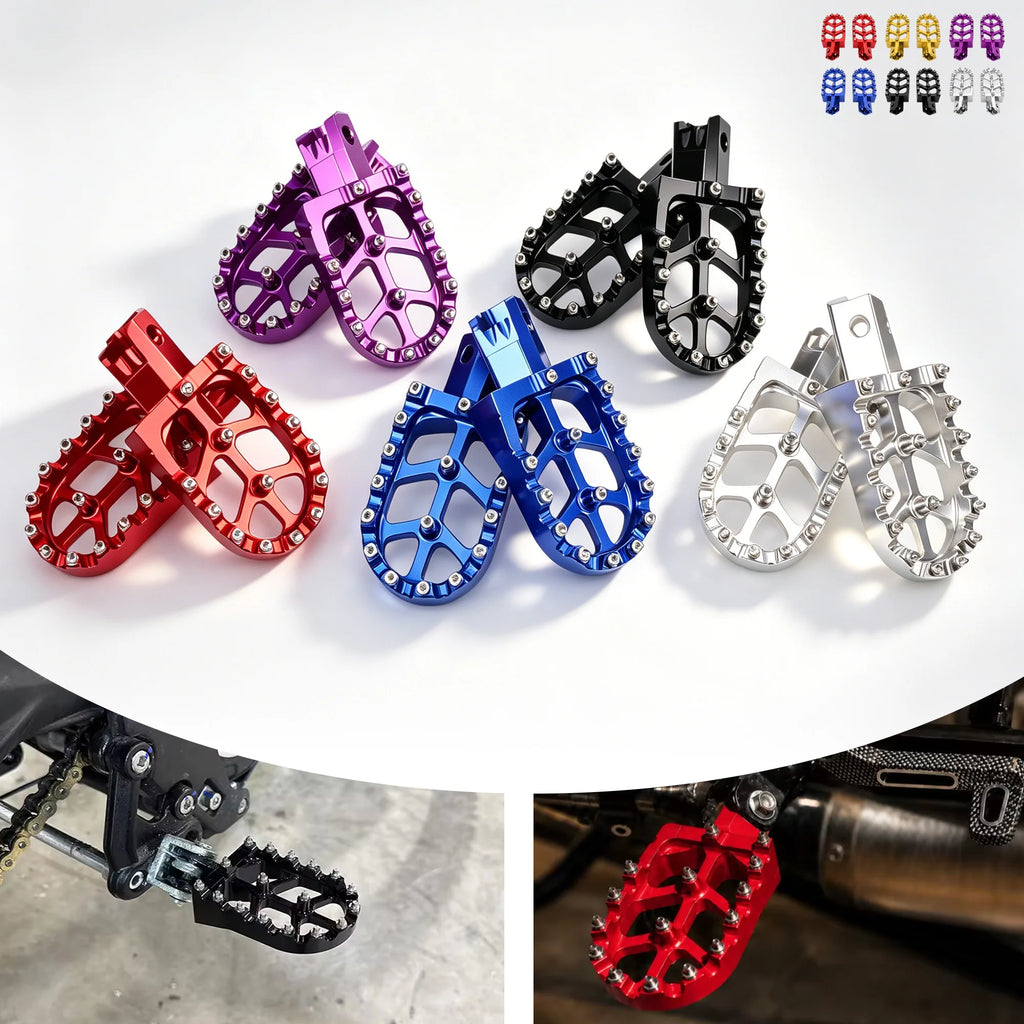 Motorcycle CNC Foot Pegs Pedal Anti-Slip Footrest Aluminum — product photo 6 of 6