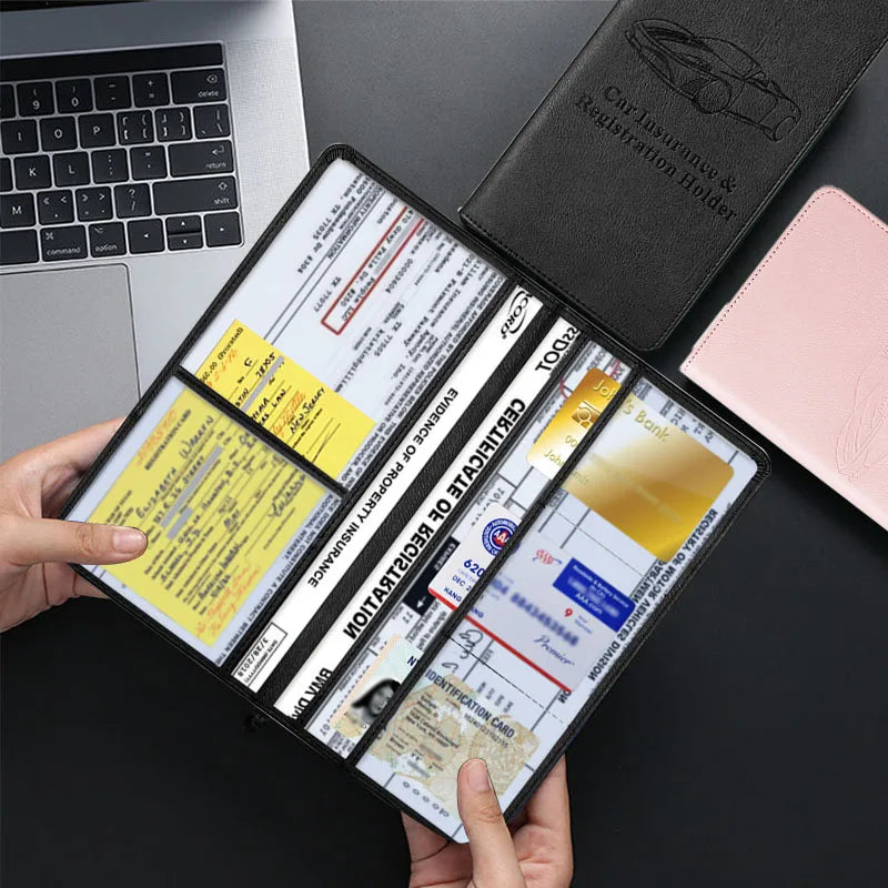 Premium Faux Leather Car Document Holder/Passport Holder Covers — product photo 2 of 6