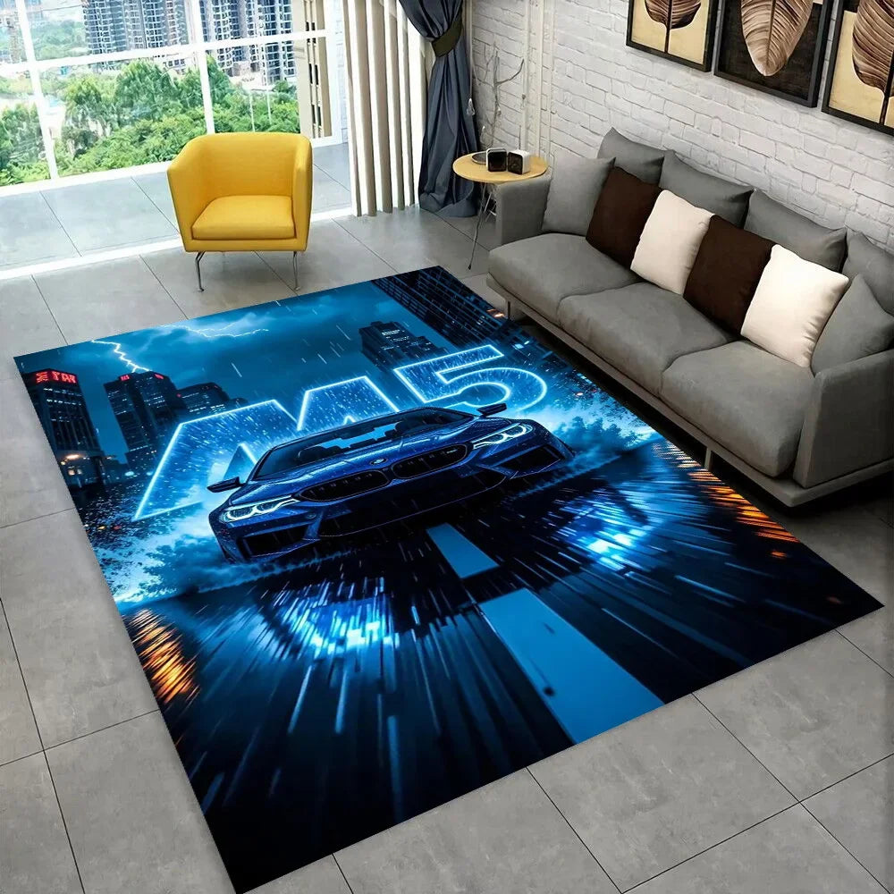 3D E36 M5 M4 Racing Car Motorcycle Rug — main product photo
