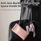Polka Dot Eyeglass Bag Leather Automatic Closure Sunglasses — product photo 4 of 6
