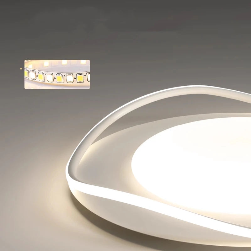 Modern LED Ceiling Light 40/50cm Black White for — product photo 5 of 6