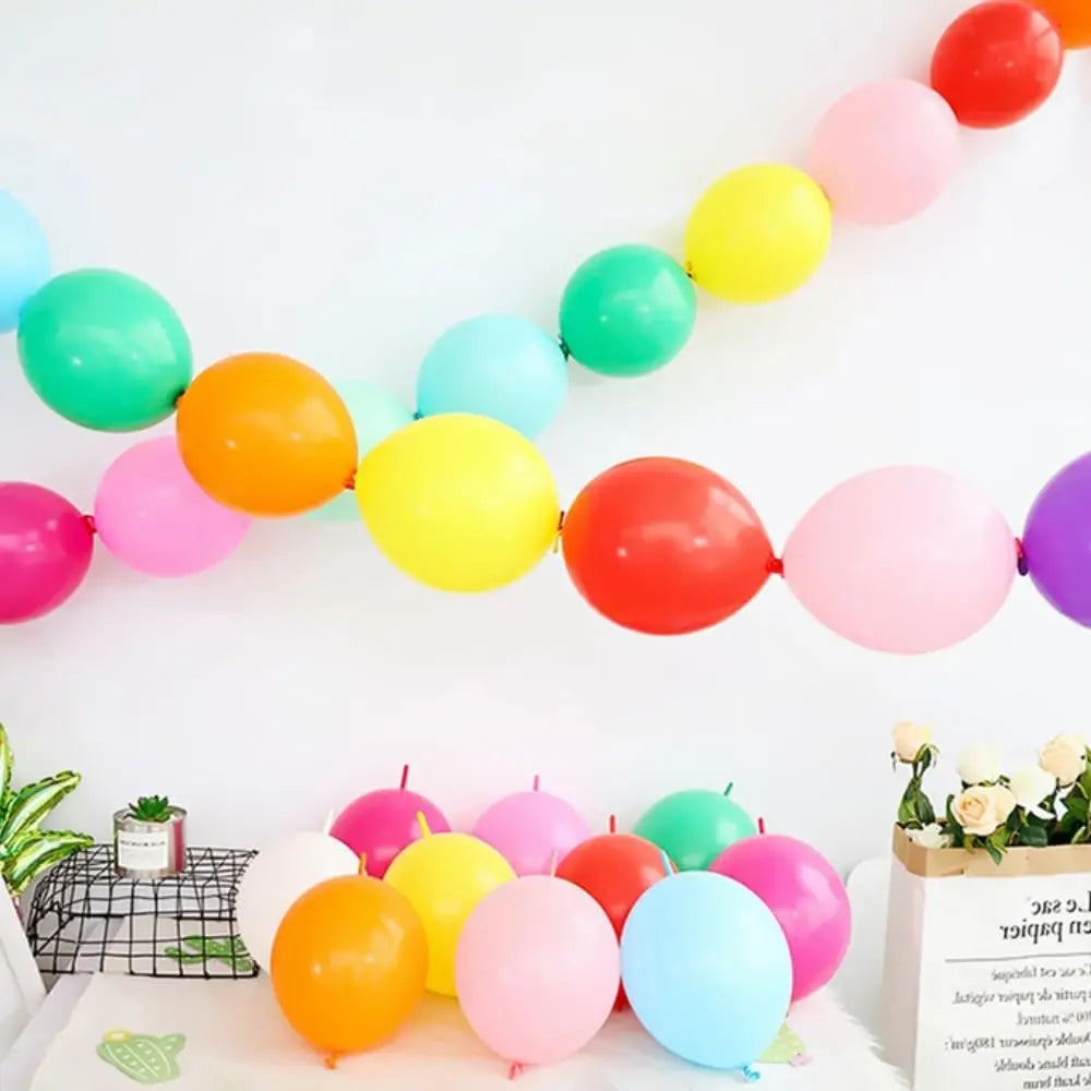 50/30/10Pcs Link Balloon Linking Balloons 6/12inch Metallic Chrome — product photo 2 of 6