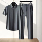 Summer New Fashion Ice Silk Sports Suit Men's — product photo 2 of 6