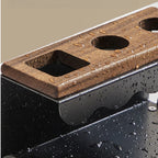 Walnut Electric Toothbrush Holder Bathroom Vanity Top Tooth — product photo 5 of 6