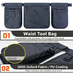 Adjustable Gardening Tool Waist Apron Pouch — product photo 4 of 6