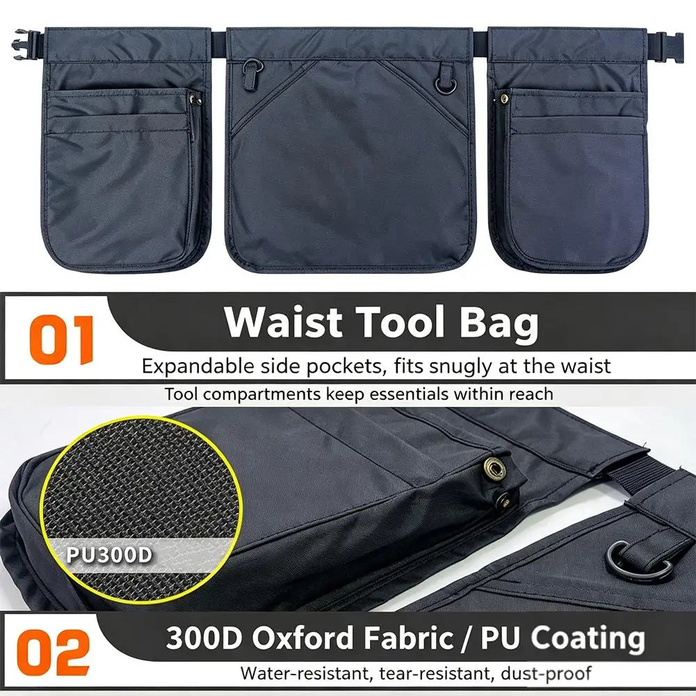 Adjustable Gardening Tool Waist Apron Pouch — product photo 4 of 6