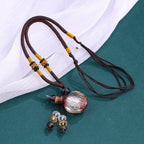 Glass Aromatherapy Perfume Pendant Necklace — product photo 2 of 6