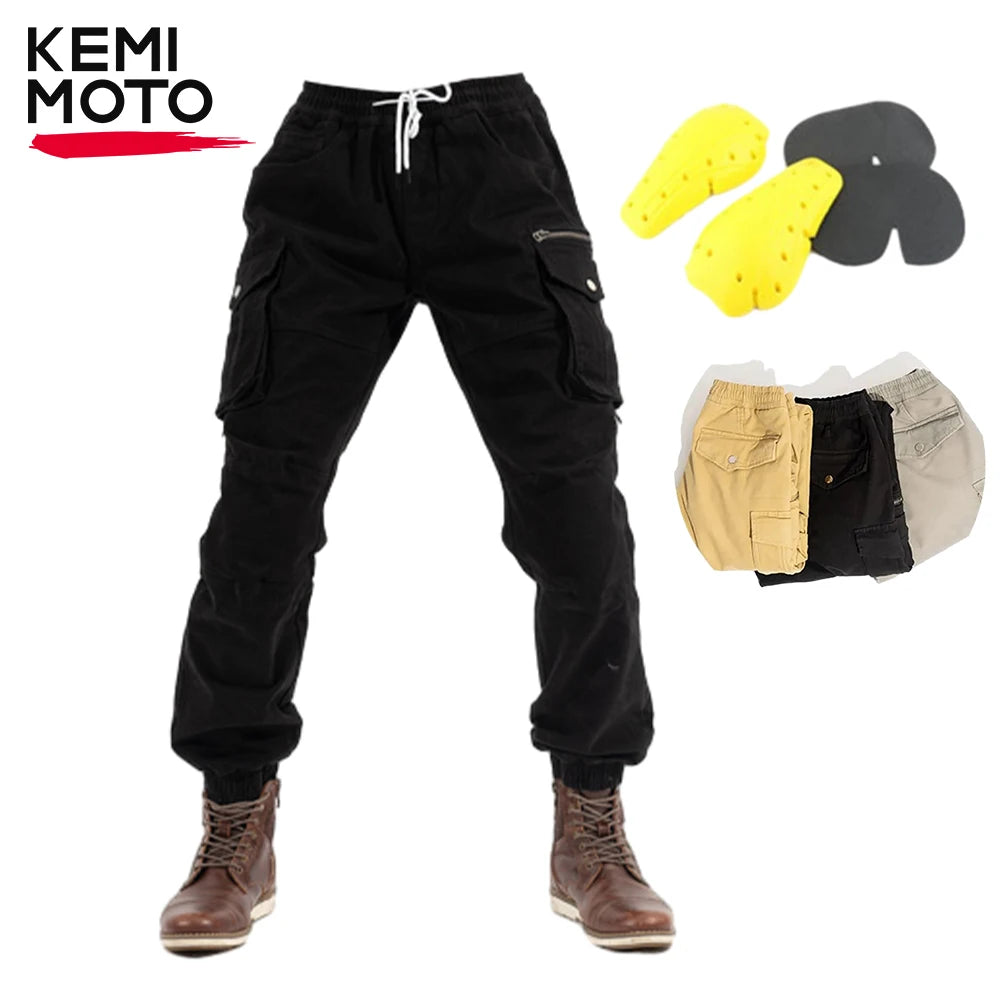 Men‘s Motorcycle Riding Pants Trousers Large Pockets Durable — main product photo