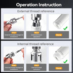 2PCS Integrated Internal & External Pipe Threading Tool — product photo 5 of 6