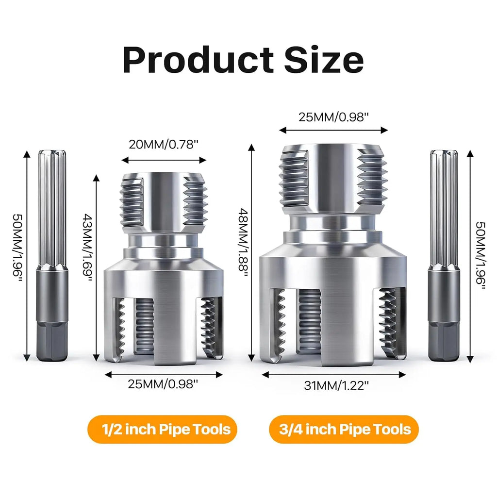 2PCS Integrated Internal & External Pipe Threading Tool — product photo 4 of 6