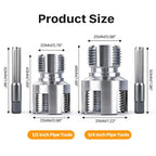 2PCS Integrated Internal & External Pipe Threading Tool — product photo 4 of 6