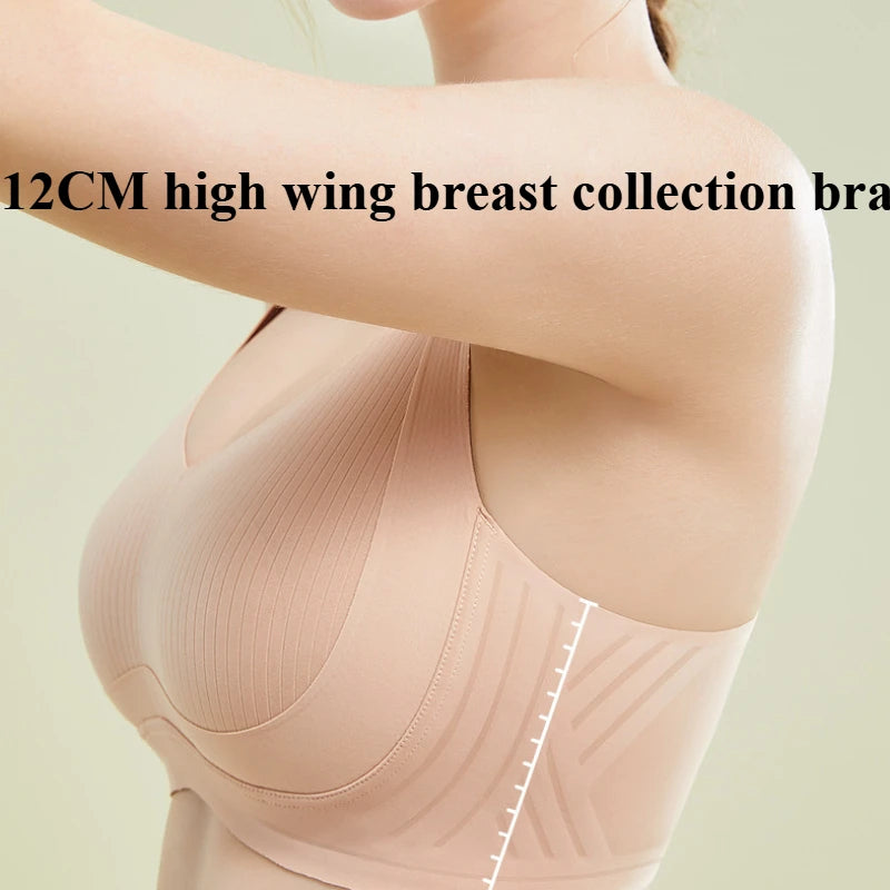 Plus Size Unlined Minimizer Bra Wire-Free Side Support — product photo 2 of 6