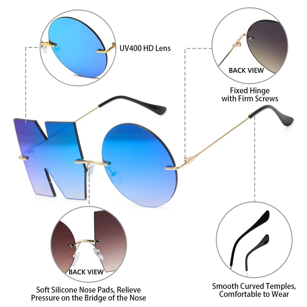 Party Luxury Streetwear Eyewear UV400 Ladies Shades Trend — product photo 5 of 6