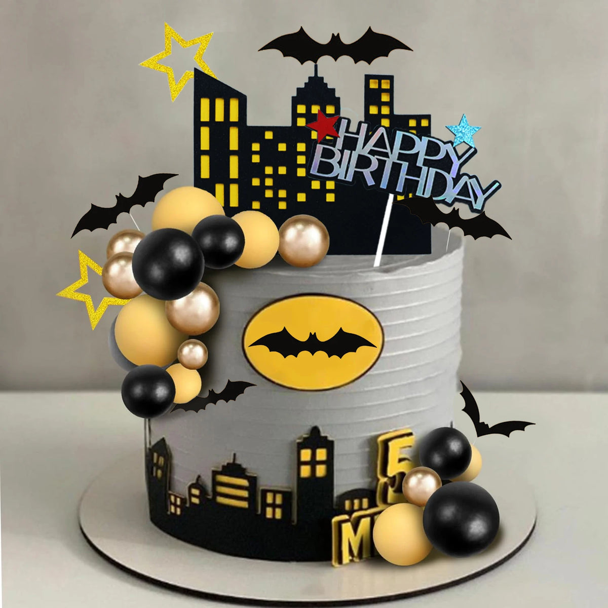 37 PCS Bat Cake Topper Happy Birthday Cake — product photo 4 of 6