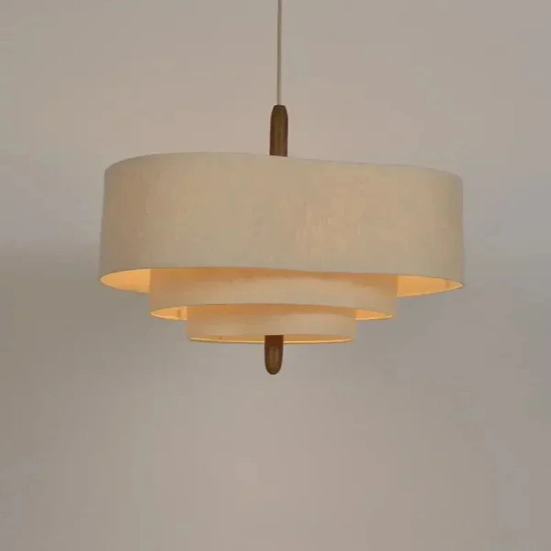 Japanese Wabi Sabi Cloth Pendant Light 15W — product photo 5 of 6