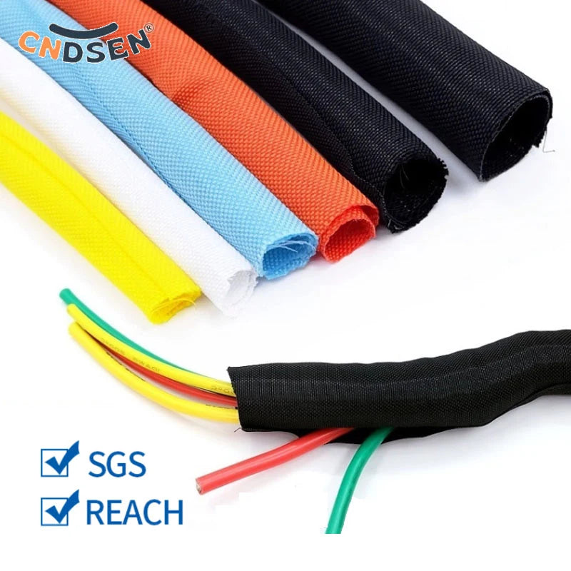 Self Closing PET Expandable Braided Sleeve Insulated Wrap — main product photo