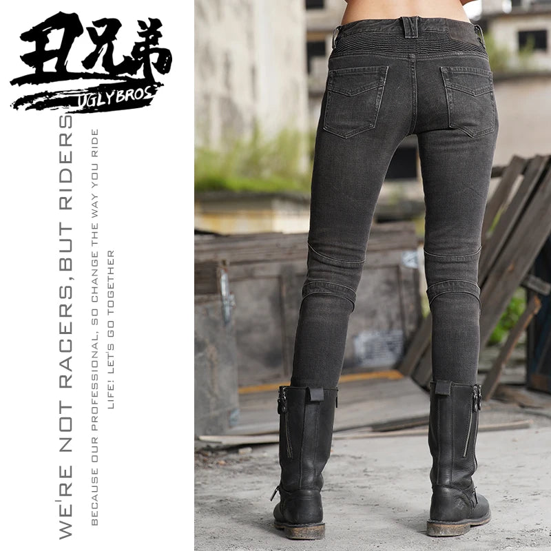Uglybros Women Motorcycle Jeans Protector Detachable Racing Road — product photo 5 of 6